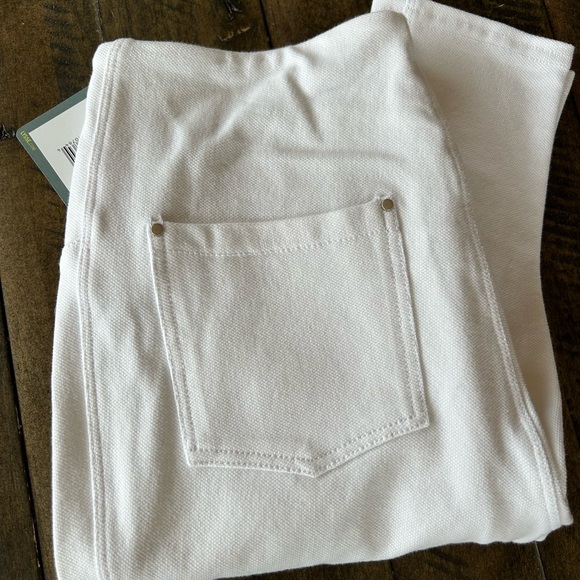 Lysse skinny denim white leggings, ankle length, NWT, size S - Picture 2 of 2